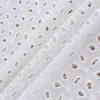 Fabric Broderie Anglaise Eyelet Lace Embroidered Voile Cotton For Dress,Shirts,Children Cloth,Curtain,Decor, By The Yard