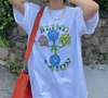 メンズTシャツアメリカン面白い印刷ビンテージショートメンズハイストリートルースハーフスリーブトップTシャツInsファッションブランド