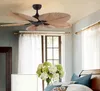 High Quality Manufacture Factory Natural Breeze Palm Leaf Fan Blades 220V Remote Control Ceiling Living Room5696204