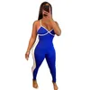Womens zomer strak jumpsuit mouwloze criss-cross-backless leggings een stuk broek hoge taille sexy meisjes dames sport slanke bodysuit yoga jumpsuits h429ghb