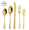 Dinnerware stainless steel flatware set food grade silverware cutlery sets utensils include knife fork spoon teaspoon