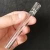 4inch 가장 저렴한 유리 담배 박쥐 히터 파이프 투명 유리 튜브 흡연 담배 핸드 파이프 물 담뱃대 액세서리