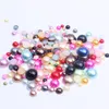 Flat bottom half round pearl Decorative Objects & Figurines color ABS imitation pearls 2-10mm mixed model 1000pcs DIY jewelry accessories