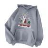 2021 Mulheres Hoodie de Natal Plus Size Fly Sweatshirts Hooded Winter Winter Navidad Pullover Moleton Hoody Manga Longa Tops Y1118