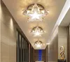Plafoniere moderne a LED in acciaio inossidabile con stelle di cristallo Lampada da corridoio per corridoio Faretto da incasso per balcone con scale in acrilico