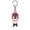 Fashion Anime Keychain Yuri On Osomatsu Tokyo Ghoul Naruto molti tipi Ciondolo portachiavi in gomma resina