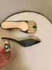 2021 Kobiety panie oryginalne skórzane nożyce 8 cm Wysokie obcasy Sandały Sandały Letnie Flip-Flops Slipp-on Dress Wedding Buty Gladiator Diamentowe karty do głosowania 3D Bowtie