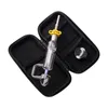 Headshop214 CSYC NC063 Glass Bong Smoking Pipe Bagセット14mmセラミッククォーツネイルクリップダバーツールシリコンジャー約8.15インチOD 25mm Zスタイルダブリグバブラーハンドパイプ