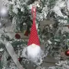 Weihnachtsmann, gesichtsloser Zwerg, Weihnachtsbaum, hängende Ornamente, Heim-Party-Dekoration 4961