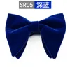 Bow Ties Fashion Velvet Big Bowties For Women Mens Groom Wedding Tie Skinny Couleur solide Gravatas Slim Black Cravat Accessoires 243J