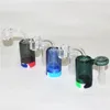 14mm 18-mm-Hukahn-Glas-Aschefänger mit Quarz Banger-Silikonbehälter 45 90 Grad Ashcatcher für Glaswasserbong-Öl-DAB-Rigg