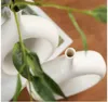 Nórdico Criativo Branco Vaso De Cerâmica Luz Luxo Ins Vento Casa Sala De Casa Bancada Secada Flor Flores Flor Decoração 210623