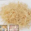 100g / 200g Naturalne Niepotrzebne Rafia Jute Prezent / Wedding Candy Packing Pudełko Materiał Wypełniacz Dostawy Shredded Crinkle Paper Y0228 644 R2