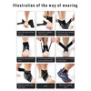 Knöchelstützbandage, Kompressionshülse, elastisch, für Gelenkschmerzen, Korb, Fußsport, Socken, atmungsaktiv, für Erholung # Xcmi