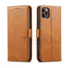 Portfel Phone Case dla iPhone'a 12 Mini 11 Pro X XR XS Max 7 8 Plus Samsung Galaxy S21 Ultra A71 A51 A42 Classic Solid Color PU Leather Flip Stand Case