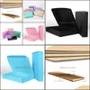 Förpackningsboxar Office School Business Industrial 10st Color Corrugated Paper Box 3 Layer Small Courier Jewelry Express Kraft Gift Packagin