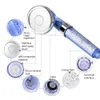 Ionic Shower Head 3 Mode Function Spray Filtered Handheld Showerhead Anion Energy Ball Purifies Water Shower Remove Chlorine 210724