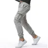 2020 bawełniane spodnie ładunkowe mężczyźni banded casual slim jogger spodnie mężczyźni pantalon hombre g0104