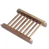 Plat de savon en bois en bambou Natural BAME BRAYE SOAD PLAQUE DE Rangement de rangement Plaque de ralentissement Conteneur de baignoire pour salle de bain BBE13238