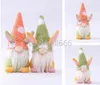 Simpatici giocattoli di peluche a forma di coniglio per Pasqua Handmae Gnome Bunny Rabbit Doll Ornaments Holiday Home Party Decoration