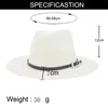 Panamas hommes casquettes solide ceinture bande papier été chapeaux de paille kaki blanc noir robe de mariée formelle en plein air plage été femmes chapeaux