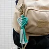 Valentine's Day Gift Tassel Keychains Pendant Heart Shaped Hand Woven Keychains Luggage Decoration Key Chain Keyring