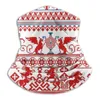 Foulards rouges Russe Ornement traditionnel Col microfibre chaud chaud bandana foulard masque motif folklore folklorique