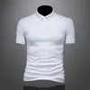 Polos maschile 2022 Summer Classic Shirt Men Cotton Solid Short Short Short Tee CAMISA Masculina Hombre M- 4xl