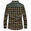 Winter Jacket Men Thicken Warm Fleece s Coats Pure Cotton Plaid Military Clothes Chaquetas Hombre Size M-3XL 211217