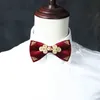 Di alta Qualità 2020 Designer di Marca di Modo Papillon per Gli Uomini di Stile Cinese di Velluto di Metallo Bowknot Cravatta Papillon Da Sposa di Lusso