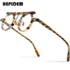 Fashion Sunglasses Frames HEPIDEM Acetate Glasses Frame Men 2022 Vintage Retro Round Prescription Eyeglasses Women Optical Spectacles Myopia