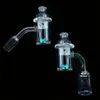 dhl free 45 90 Degrees 25mm Quartz Banger Nail with Spinning Carb Cap and ruby Terp Pearl Female Male 10mm 14mm 18mm for Dab Rig Bong