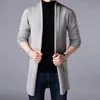 Favocent Mäns Tröjor Höst Casual Solid Strikkad Manlig Cardigan Designer Homme Sweater Slim Monterad Varm Kläder 211008