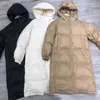 Vinter Kvinnors Down Jacket Långt kappa Kvinna Lättvikt Överdimensionerad Tjock Varm Loose Puffer Ultra Light Parka 211018