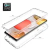 2 i 1 robust rustning stötsäker fodral för Samsung Galaxy A42 5G Anti-Slip Soft TPU Bumper Hard PC Transparent akrylbackskydd