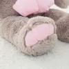 90 cm géant américain gros lapin en peluche poupée doux apaiser jouets lecture oreiller pour la saint valentin enfants cadeaux Lbv Q0727