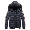 Stile Uomo Cappotto invernale Collo di pelliccia Giacca a vento maschile con cappuccio Addensare Uomini caldi Capispalla Marca Giacca invernale casual per uomo 211206