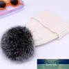 Natural Fur Pompon Hat Thick Winter for Women Cap Beanie Hats Knitted Cashmere Wool Caps Female Skullies Beanies Factory price expert design Quality Latest Style