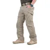 Męskie spodnie miejskie Męskie Mężczyzna Multi Kieszenie Cargo Wojskowe walki Bawełniane Khaki Black Pant Swat Army Casual Spodnie Hike