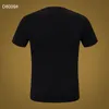 D2 casual Designer uomo Maple Leaf hip-hop Polo T-shirt Top Tee Lettera Stampa manica corta colletto bianco estivo Polo M-xxxl nero D8009