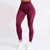 Chrisure Dames Hoge Taille Push Up Leggings Naadloze Fitness Workout voor Casual Jeggings 4Color 211204
