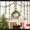 Supplies festives Home Garden4meter Glitter Star Round Paper Garland Banner Bunting Birthday Christmas Party Decorations Tree Ornaments1 Dr