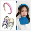 Sweet Sponge Wide-brimmed Girls Headband Retro Girl Macaron Color Headwear Fabric Basic Designer Mask Hair Bands Accessories