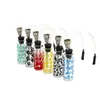 new mini smoke glass bong water pipe random design glass tube portable water bottle hookah