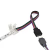 ZDM 10 PCS 4 Pin 10MM Connector Wire Male Cable For SMD 5050 Non-Waterproof RGB LED Strip