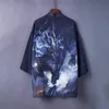 black chiffon kimono jacket