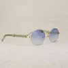 Werksdirekte Luxus -Edelstahl -Männer klaren Brillen Rahmen Lesen ovale Brille für Club Outdoor Vintage Gafas2621261