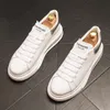 Yüksek Kaliteli Erkekler Platformu Sneakers Üst Tasarımcı Artırmak Loafer'lar Düz Topuk Dantel-Up Küçük Beyaz Rahat Ayakkabılar Yuvarlak Ayak Artı Boyutu 38 ~ 44