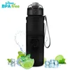 Bottiglie d'acqua Boccetta Tritan senza BPA Palestra anti-caduta A prova di perdite 500 ml / 1000 ml Shaker per bicchieri CE / UE Bottiglia per bevande YOGA