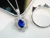 Pierścienie klastra sx solid 18k złota natura1.02ct niebieskie szafirowe kamienie szlachetne Diamenty dla kobiet Prezenty biżuterii